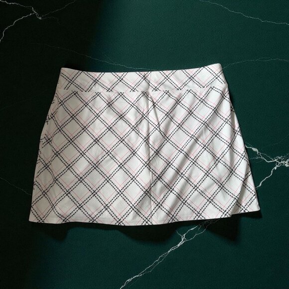CORAL BAY Plaid Golf Tennis Pickleball Active Skort Size XL Petite - Picture 1 of 8